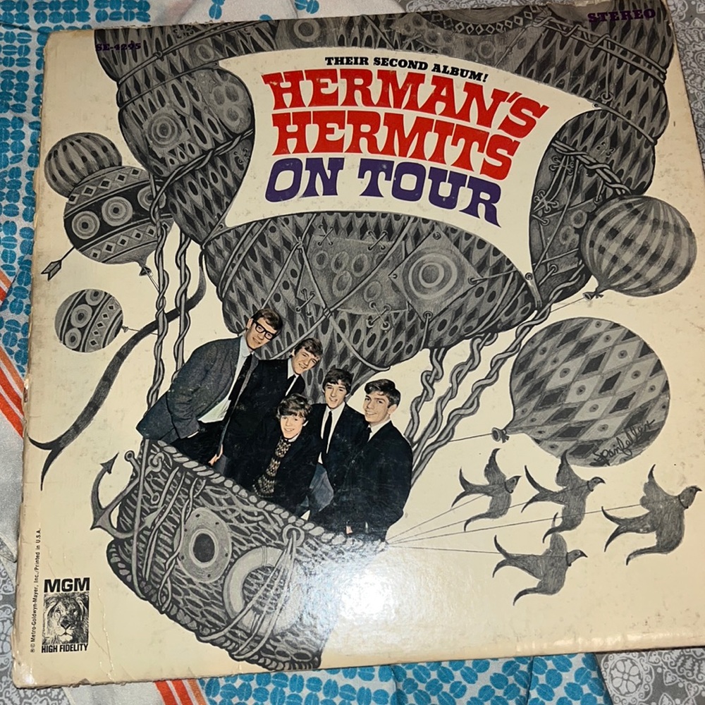 Their Second Album! Herman's Hermits On Tour 1965 vinyl